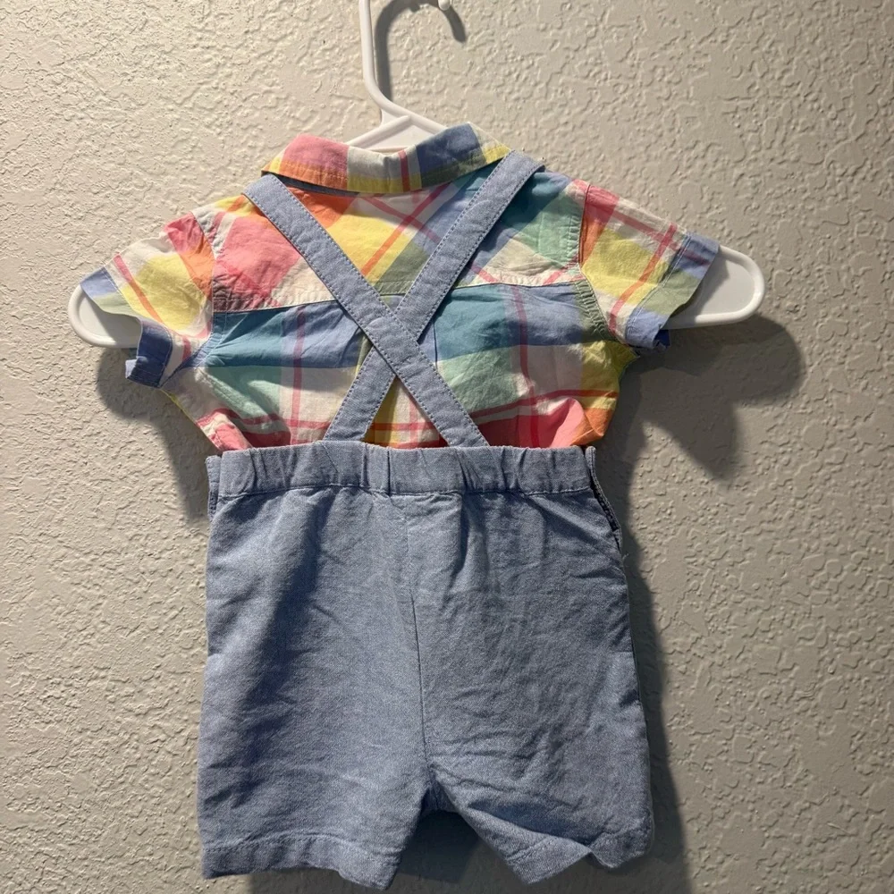 NWT Tommy Bahama‎ Boys Overall Shorts Size 6-9 mos